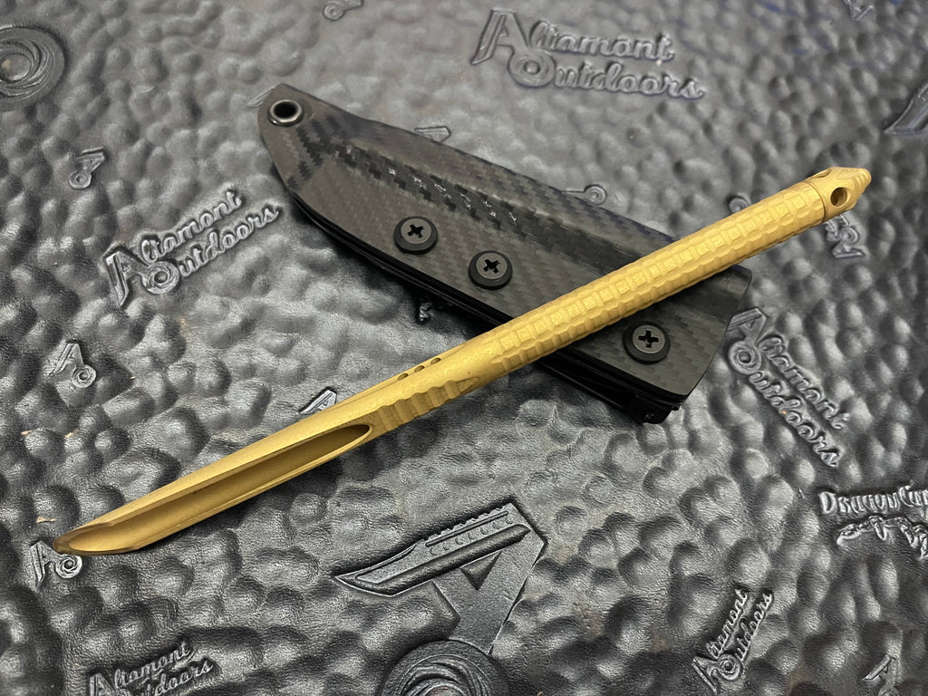 Microtech TAC-P Tactical Penetrator 112-1TINS Gold Titanium Nitride Fi –  Altamont Outdoors