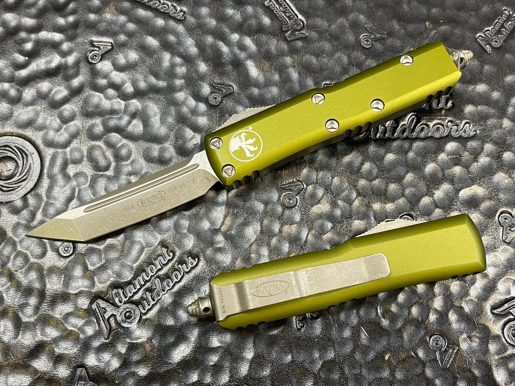 Microtech UTX-85 Tanto Apoc, OD Green Standard 233-10APOD