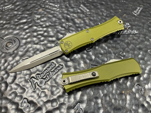 Microtech Hera II Mini D/E Apoc / OD Green Handle 1702M-10APOD