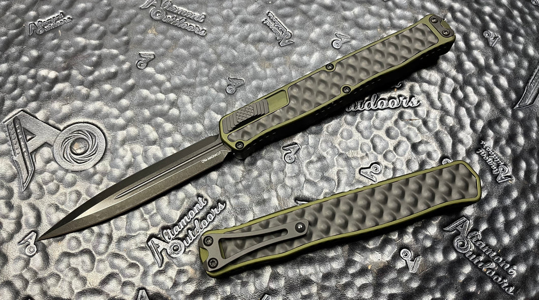Heretic Knives Cleric II OD Green DLC D/E With Stainless Inlay H020-6A-OD