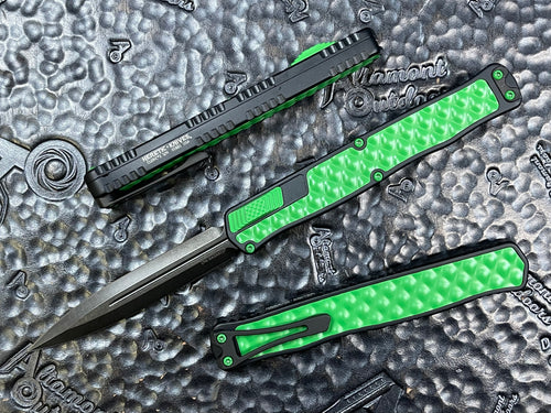 Heretic Knives Cleric II DLC D/E With Toxic Green Hardware H020-6A-TXHDW
