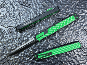 Heretic Knives Cleric II DLC D/E Full Serrated With Toxic Green Hardware H020-6C-TXHDW