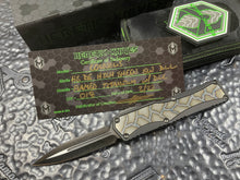 Pre-Owned Heretic Knives Custom Colossus Hand Ground DLC D/E , Flamed Ti Inlay, DLC accents