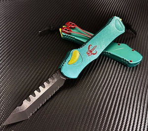 Heretic Knives Hydra BOUNTY HUNTER - DLC Tanto Full Serrated Blade ,  H006-6C-BOUNTY