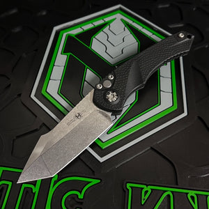 Heretic Knives Mini Pariah Auto Tanto Edge Stonewash standard  H055-2A