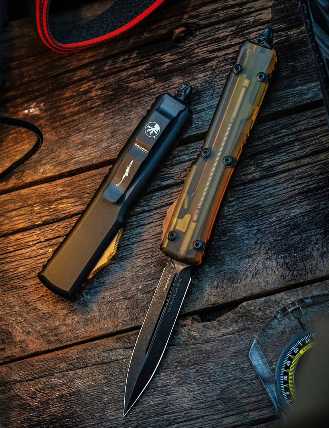 Microtech Cover Microtech Ultratech D/E Black DLC Tactical Ultem Cover 122-1DLCTULS ...