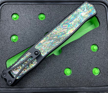 Heretic Knives Custom 2X Cleric II Double Edge DLC Abalone handle inlay