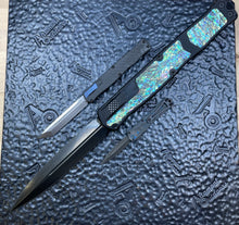 Heretic Knives Custom 2X Cleric II Double Edge DLC Abalone handle inlay