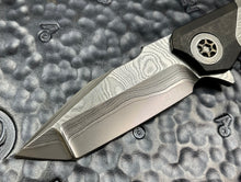 Heretic Knives Custom V3 Wraith Manual Flipper TANTO DLC Titanium and Vegas Forged Wood Grain San Mai