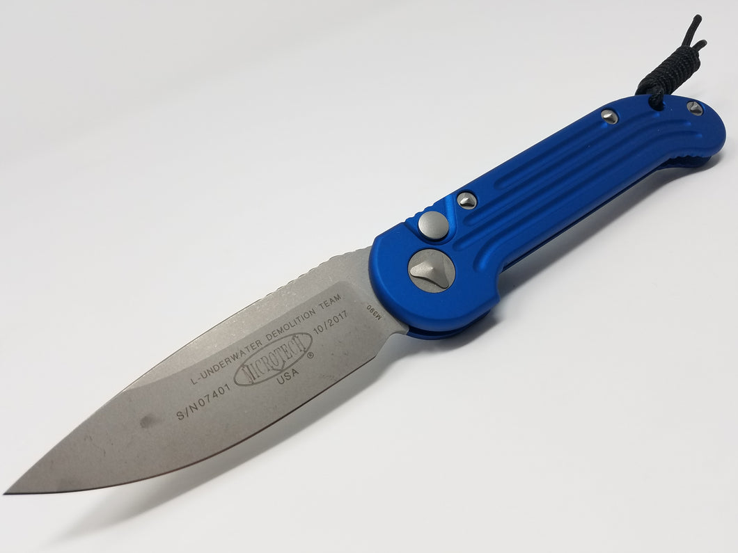 Microtech LUDT Automatic Knife Blue Apocalyptic