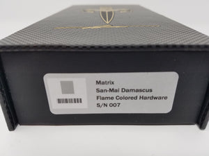 Marfione Custom Matrix-R San Mai Damascus, Carbon Fiber
