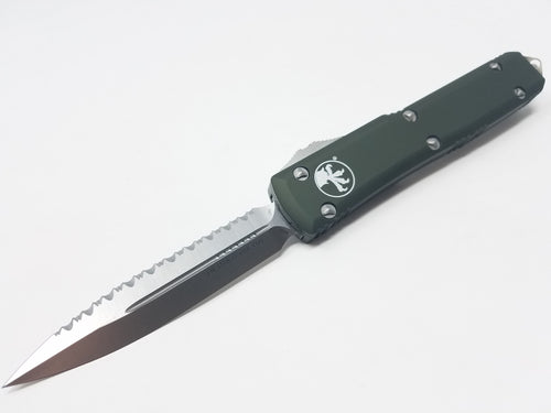 Microtech Ultratech D/E Satin 122-6OD Full Serrated