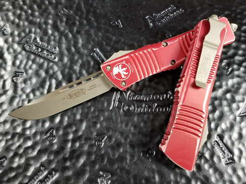 Microtech Combat Troodon S/E Stonewash Red Distressed 143-10DRD