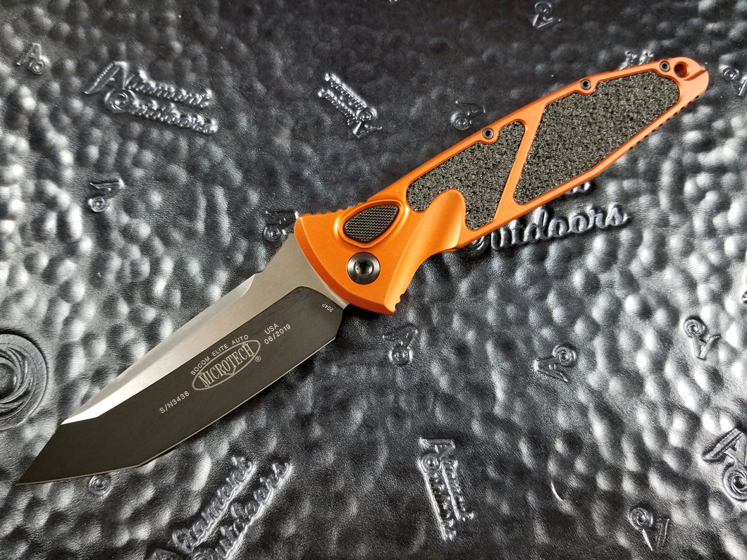 Microtech Socom Elite Auto T/E Orange 161A-1OR Tanto