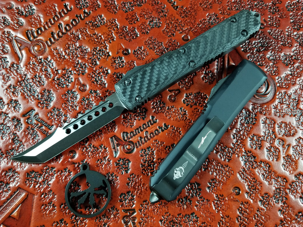 Microtech Ultratech Hellhound DLC Carbon Fiber 119-1DLCCFT