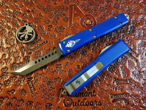 Microtech Ultratech Hellhound Bronze Blue Standard 119-13BL