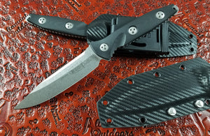 Microtech Socom Alpha Fixed Blade Knife Black Stonewash 113-10