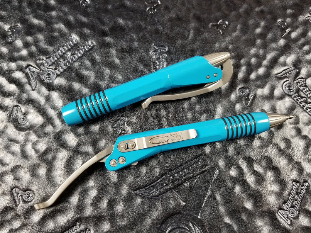 Microtech Siphon II Pen Light Blue
