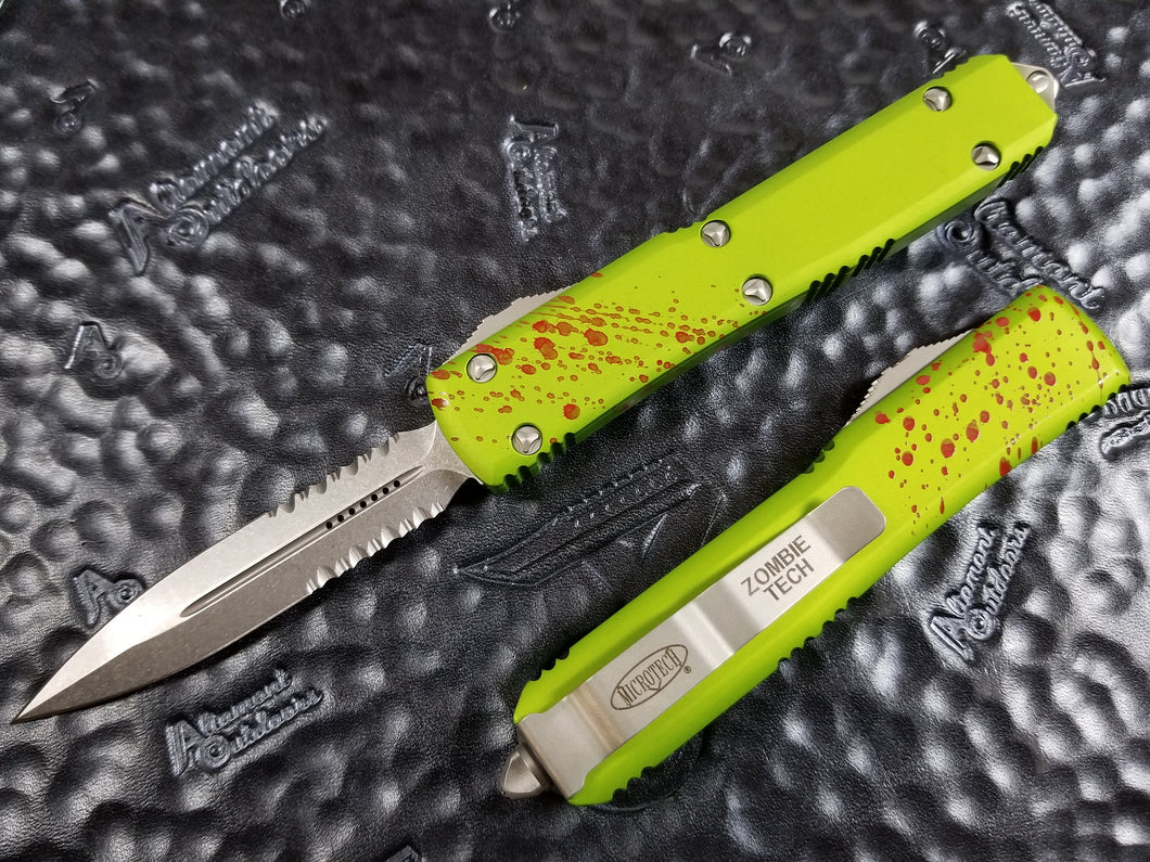 Microtech Ultratech ZOMBIE D/E Partial Serrated 122-11Z