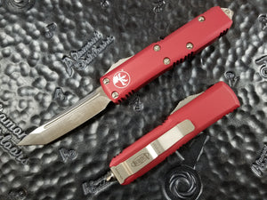 Microtech UTX-85 Tanto Red Satin Standard 233-4RD