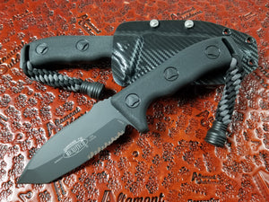 Microtech Currahee Tanto Fixed Blade Black Part Serrated 103-2