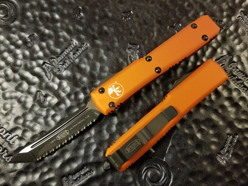 Microtech Ultratech T/E Full Serrated Orange 123-3OR