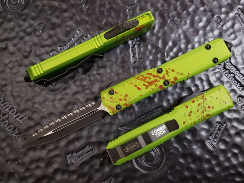 Microtech Ultratech ZOMBIE D/E Full Serrated 122-3Z