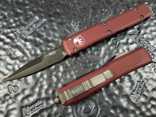 Microtech Ultratech Bayonet MERLOT Red DLC Tactical 120-1DLCTMR