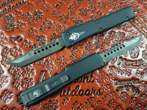 UTX-70 Hellhound Damascus Ringed Hardware Automatic Knife 419-16 OTF