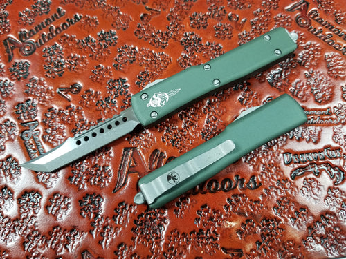 Microtech UTX-70 Hellhound Apocalyptic OD Green 419-10APODS