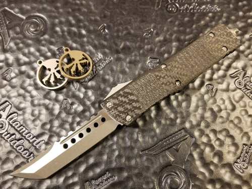 Microtech Combat Troodon HELLHOUND Apocalyptic Carbon Fiber 219-10APCFS