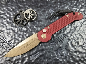 Microtech LUDT Merlot Red Bronze Standard 135-13MR