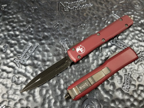 Microtech Ultratech D/E Merlot Red DLC Tactical Standard 122-1DLCTMR