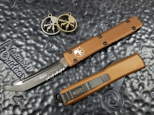 Microtech Ultratech T/E Tan Tanto 123-2TA Part Serrated