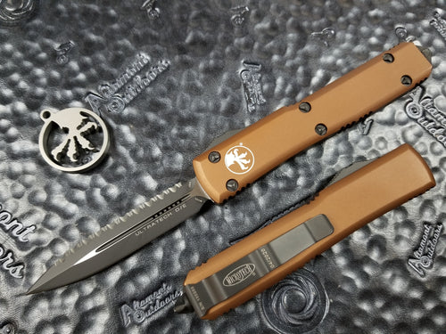 Microtech Ultratech D/E Full Serrated 122-3TA Tan OTF