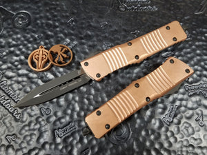 Microtech Combat Troodon Copper Top Signature Series D/E 142-1CPS