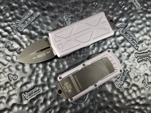 Microtech Exocet Dagger Gray 157-1GY California Legal OTF Automatic Knife Money Clip