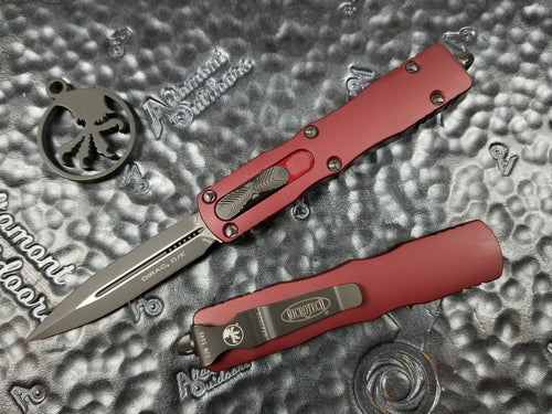 Microtech Dirac D/E Merlot Red 225-1MR