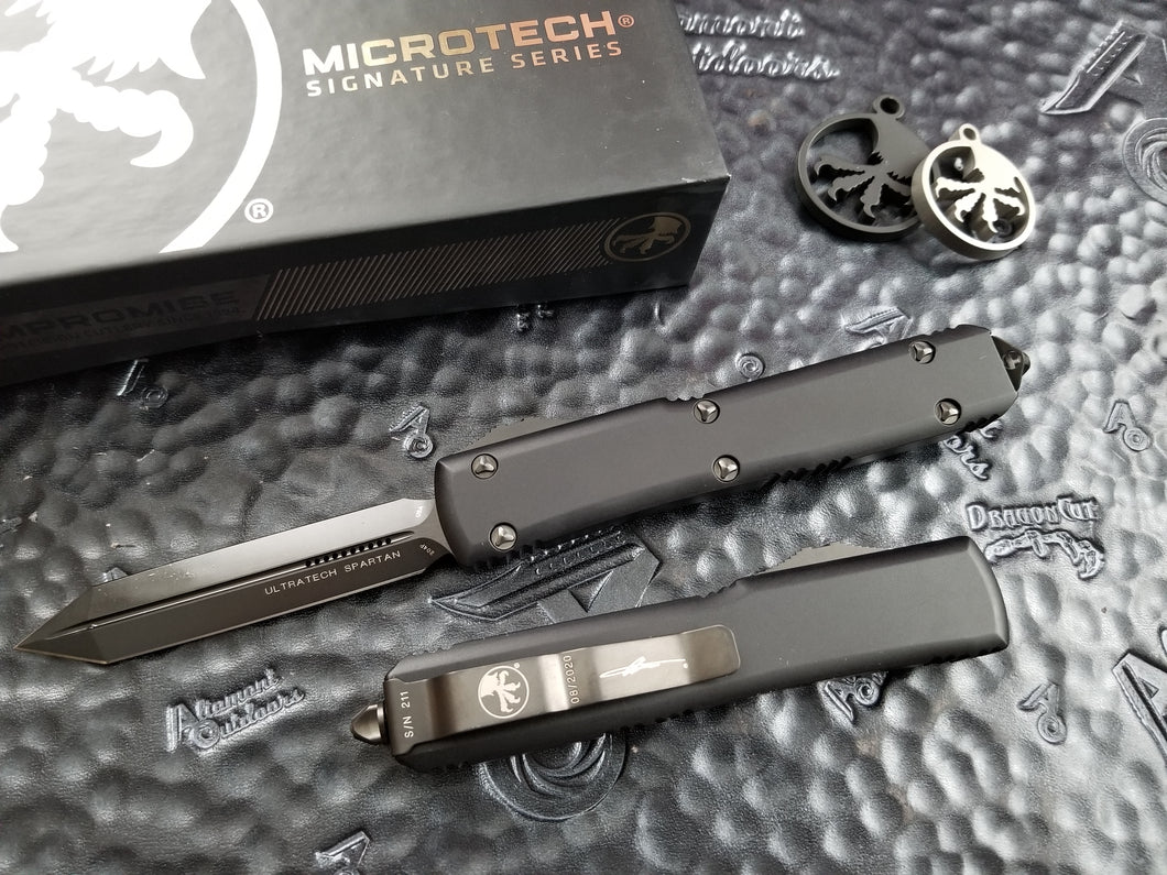 💥Microtech Ultratech Spartan DLC Tactcal 223-1DLCTS Signature Series Sterile Handle