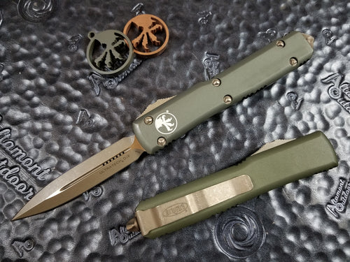 Microtech Ultratech D/E Standard OD Green Bronze Apocalyptic 122-13APOD