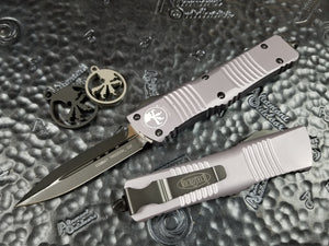 Microtech Combat Troodon Gray Standard D/E 142-1GY