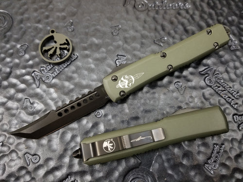 Microtech Ultratech Hellhound DLC OD Green 119-1DLCTODS