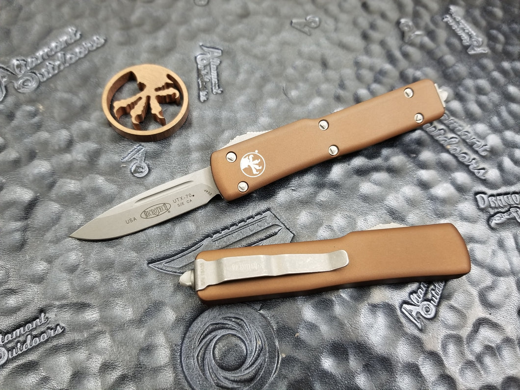 Microtech California UTX-70 CA148-10APTA Apocalyptic Tan S/E