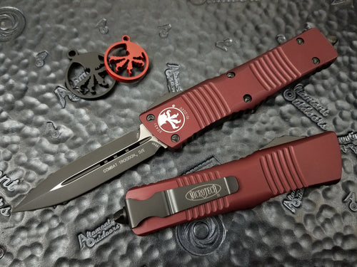 Microtech Combat Troodon Merlot Red Standard D/E 142-1MR