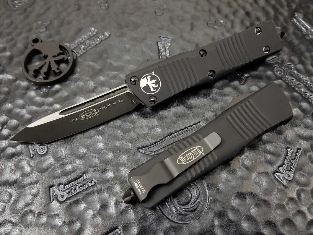 Microtech Troodon Tanto Black Tactical 140-1T T/E