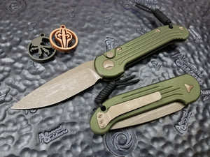 Microtech LUDT OD Green Bronze Apocalyptic Standard 135-13APOD