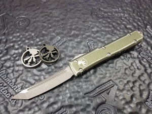 Microtech Ultratech T/E Tanto Stonewashed Distressed OD Green 123-10DOD