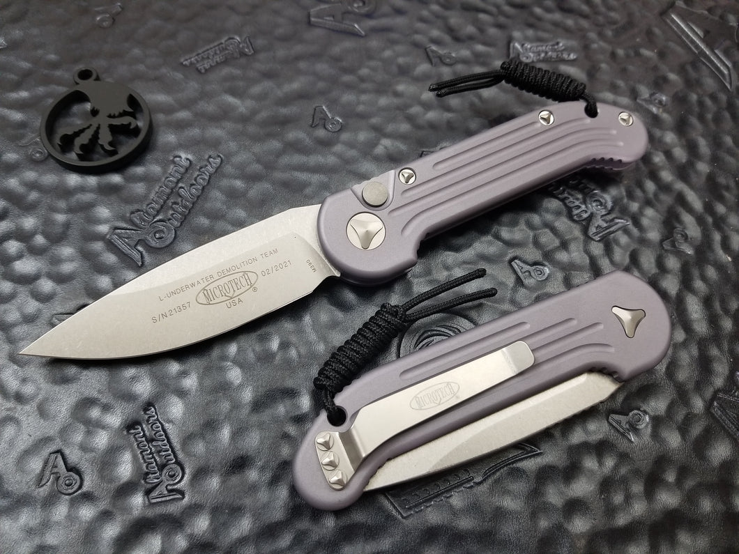Microtech LUDT Gray Stonewashed 135-10GY