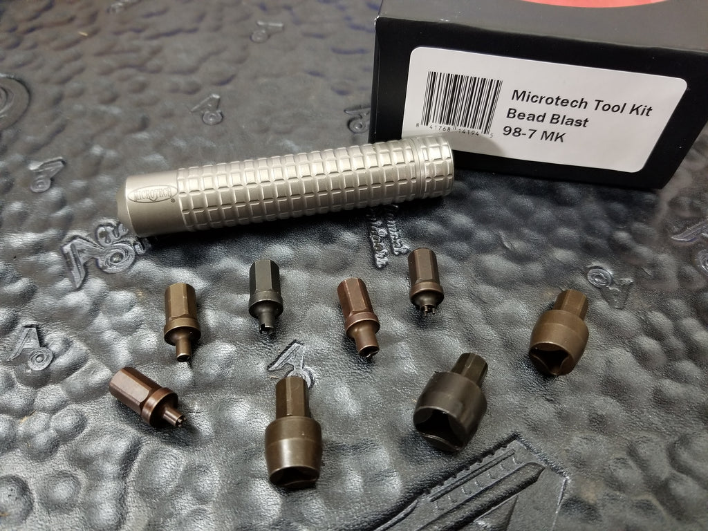 Microtech Tool Kit with 8 Interchangeable Bits Bead Blast. 🔥Fits Comba ...