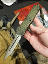 🔥🔥🔥 Microtech Combat Troodon Green FRAG OFF D/E Double Double Full Serrated